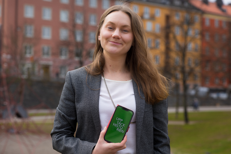 Elin Larsson Heppling, antikvarie f&ouml;r digitala samlingar p&aring; Stockholms l&auml;ns museum. Foto: Niclas Holmstr&ouml;m Linderg&aring;rd/Stockholms l&auml;ns museum.