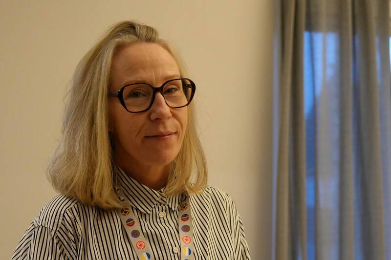 Regina Ver&auml;j&auml;, minoritetssamordnare i Pajala kommun. Foto: Linnea Huhta.