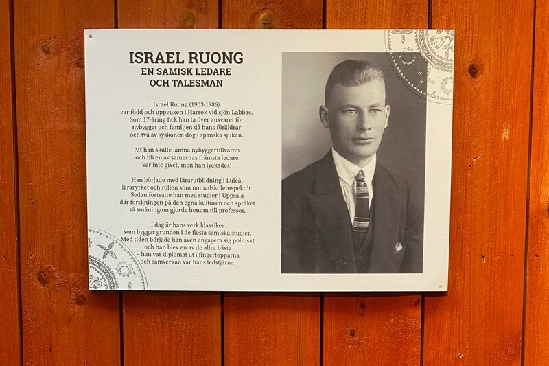 Utst&auml;llning om Israel Ruong p&aring; Silvermuseet i Arjeplog. Foto: Marlene Hugoson.